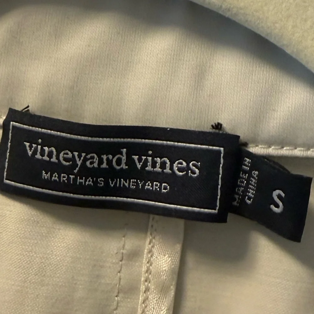 Vineyard Vines Cropped Trench Jacket Water Resistant Preppy Coastal Spring S - Picture 5 of 7
